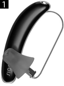 Ein Hinter-dem-Ohr-Hörgeräte (HdO), auswählbar bei der OHRpheus Hörgeräteanpassung Liveanpassung