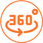 OHRpheus Ratgeber Hören Technikstufen Icon 360 Grad Sprache