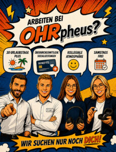 OHRpheus Hörgeräte Stellenanzeige