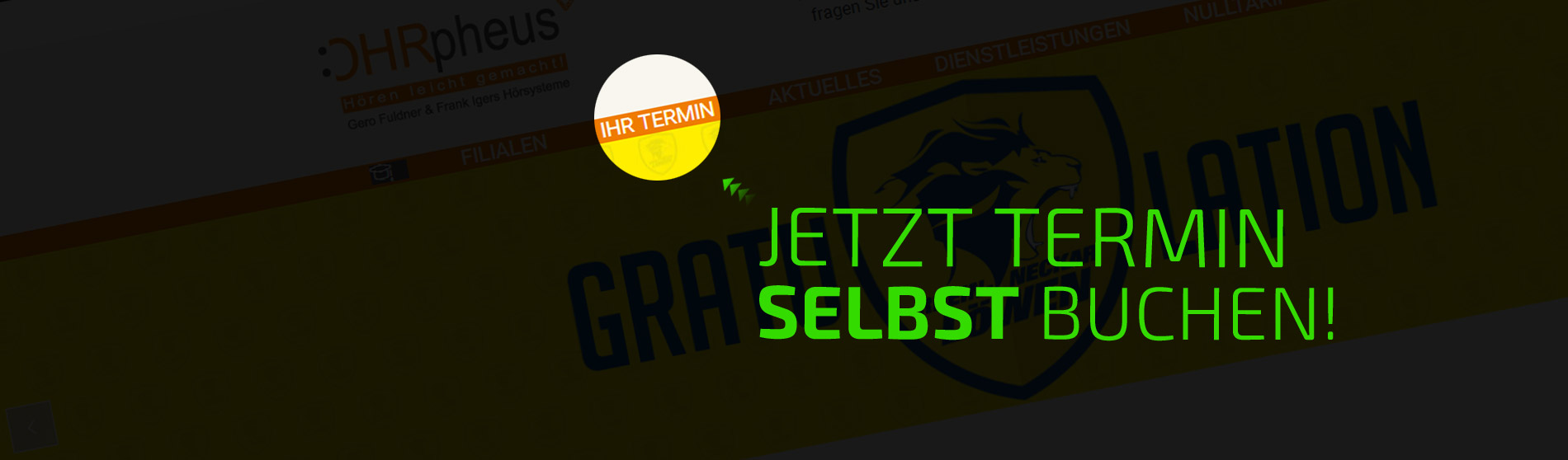 Termin selbst buchen Sliderbild