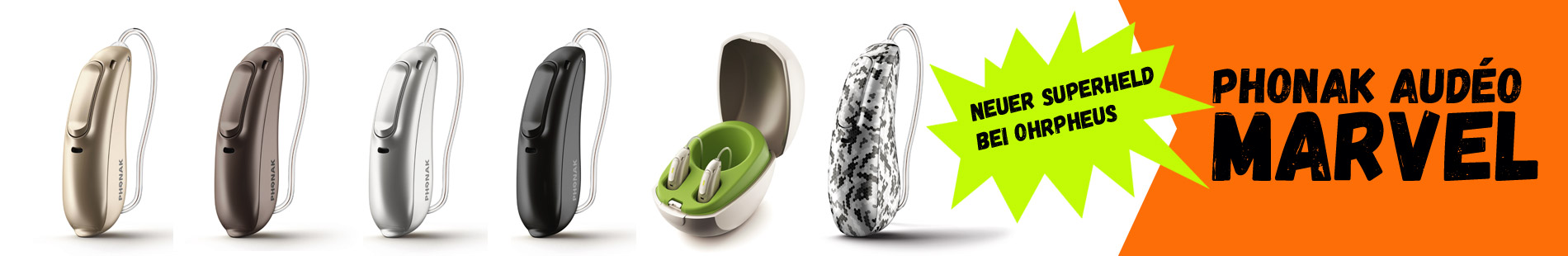 Audéo Marvel von Phonak bei OHRpheus Hörsysteme Produktabbildungen