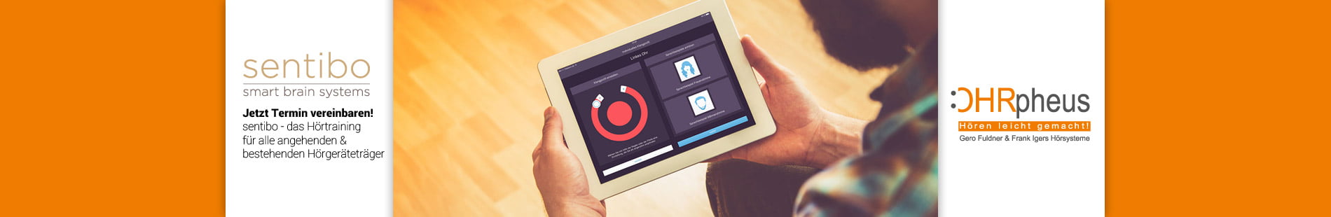 Sentibo innovatives Hörtraining bei OHRpheus Sliderbild