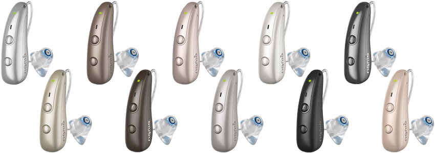 Signia Pure Charge&Go BCT IX 10 Hörgeräte-Gehäusefarben